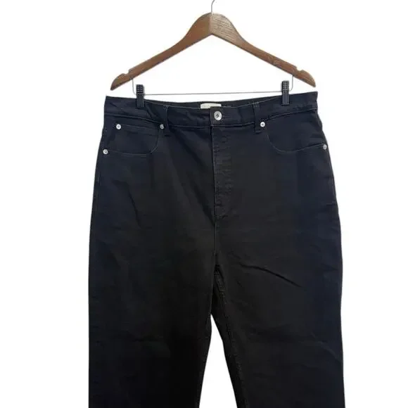 Everlane The Way High Straight Jeans in Black 27” inseam size 33R - Picture 6 of 7